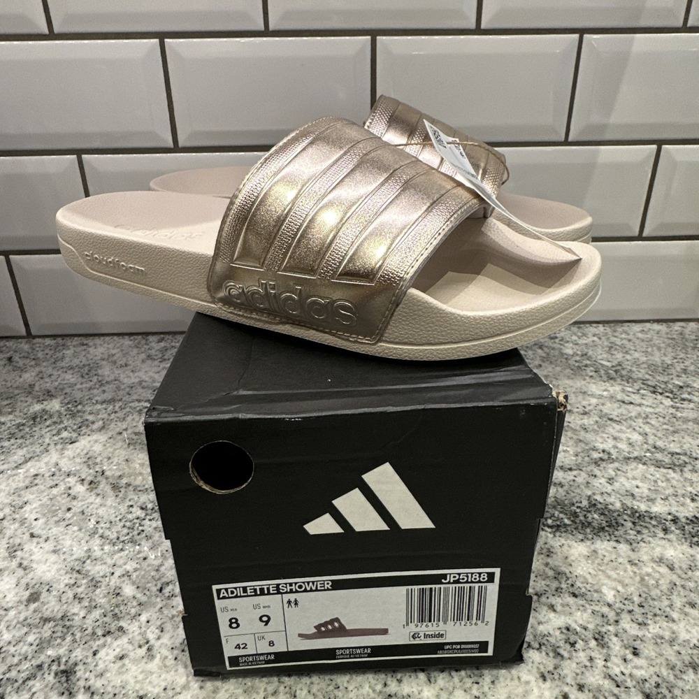 Woman's Sandals adidas Adilette Shower Slide Sandal 9 New Sportswear Cloudfoam‎